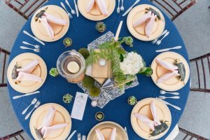 A table set for event catering in Elmhurst, Il